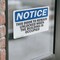 Signmission This Door To Remain Unlocked When The Building, 7 in W x Rectangle, Vinyl Decal OS-2PACK-NS-D-57-L-18607 - alternate 5